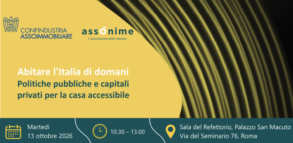 Abitare l'Italia di domani. Politiche pubbliche e capitali privati per la casa accessibile